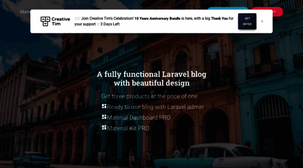 material-blog-pro-laravel.creative-tim.com