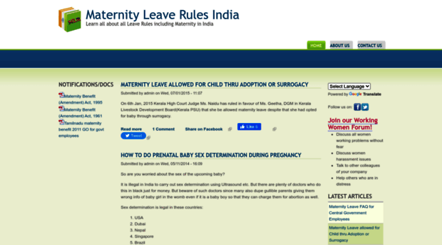 maternityleaverules.indianworkingwoman.org