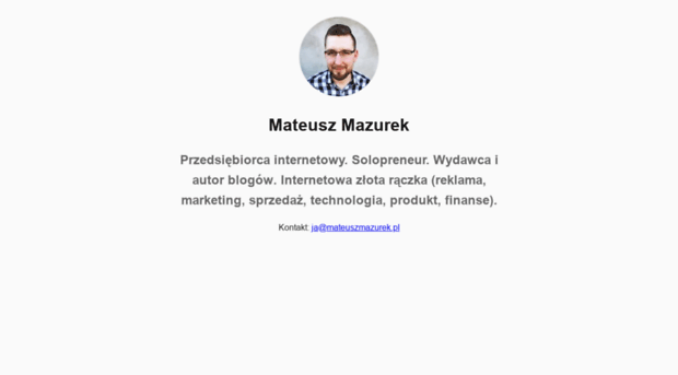 mateuszmazurek.pl