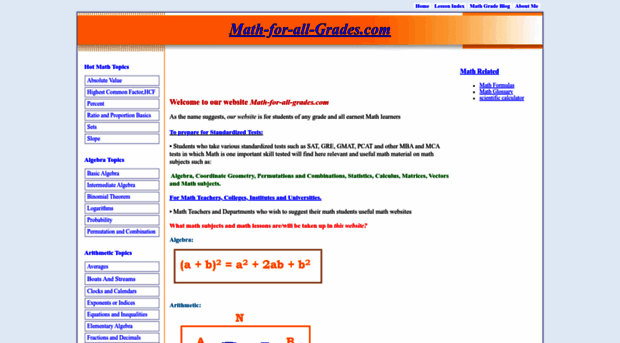 math-for-all-grades.com