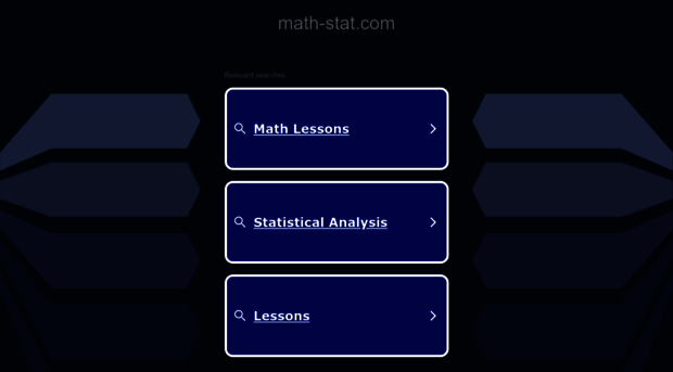 math-stat.com