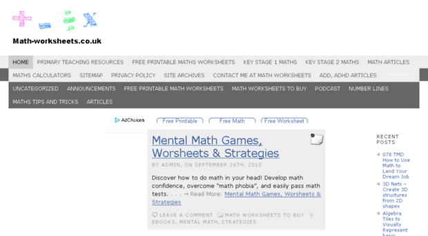 math-worksheets.co.uk