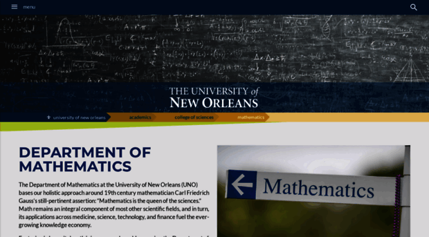 math.uno.edu