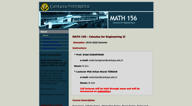 math156.cankaya.edu.tr