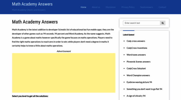mathacademycheats.com