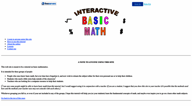 mathbasics.freeservers.com