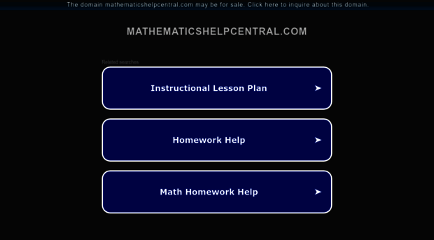 mathematicshelpcentral.com