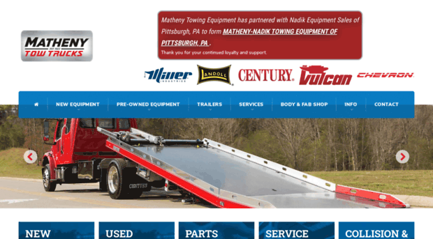 mathenytowtrucks.com