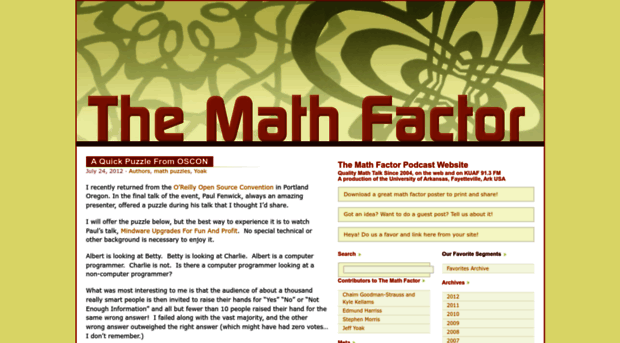 mathfactor.uark.edu