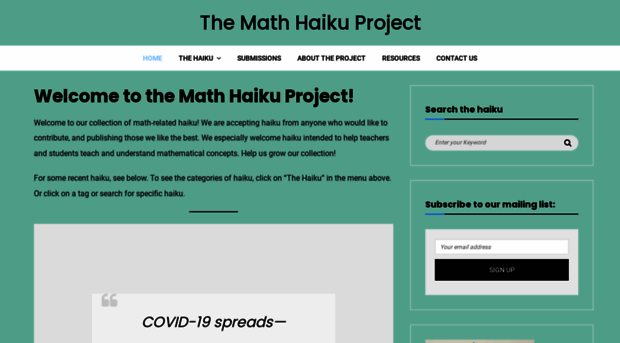 mathhaikuproject.com