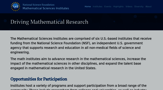 mathinstitutes.org