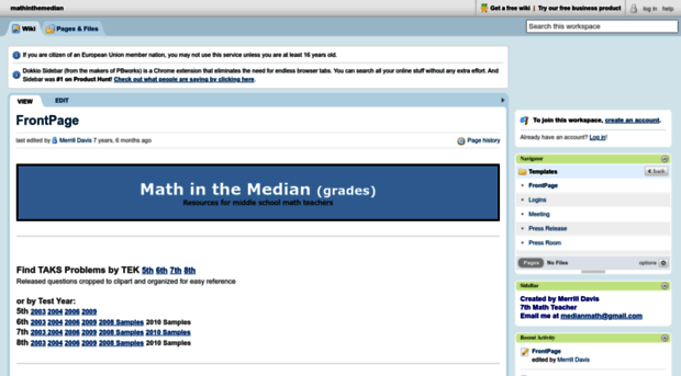 mathinthemedian.pbworks.com