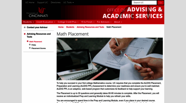 mathplacement.uc.edu