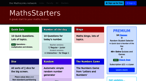 mathsstarters.net