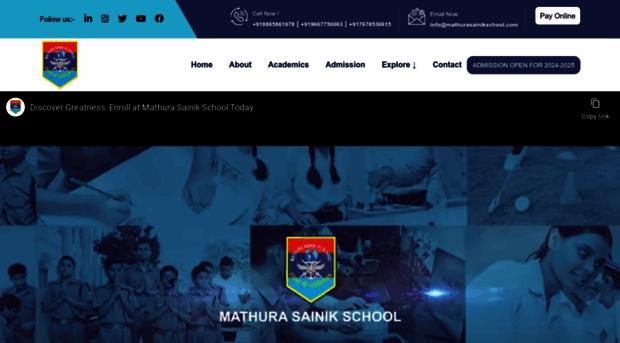 mathurasainikschool.com