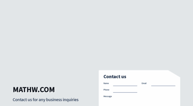 mathw.com