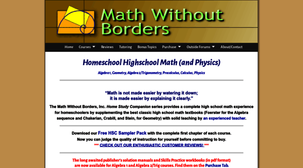 mathwithoutborders.com