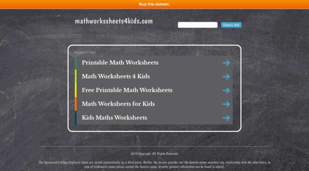 mathworkssheets4kids.com