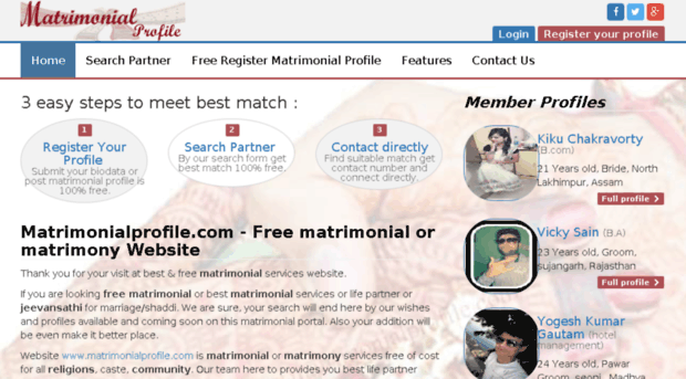 matrimonialprofile.com