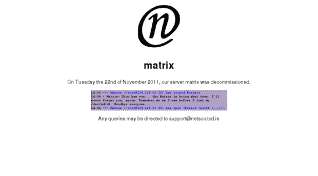 matrix.netsoc.tcd.ie