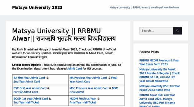 matsyauniversity.in