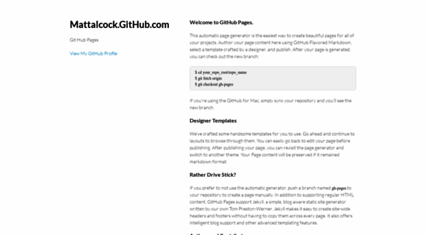 mattalcock.github.io