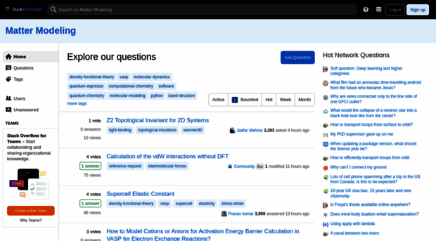 mattermodeling.stackexchange.com