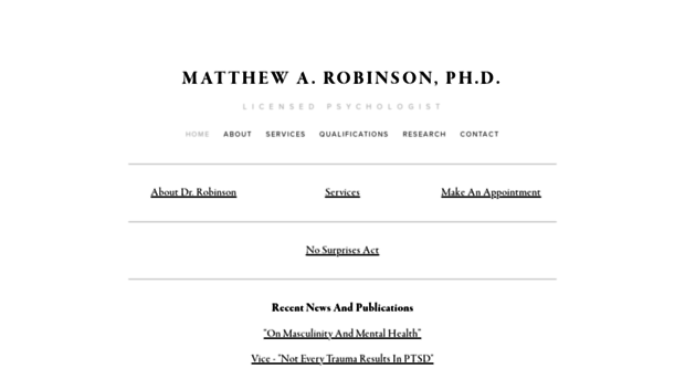 matthewarobinsonphd.com