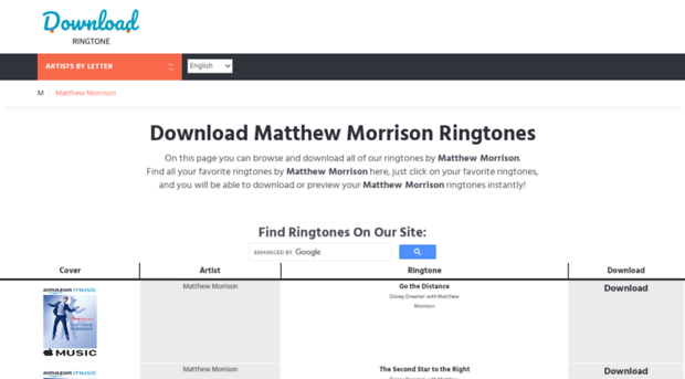 matthewmorrison.download-ringtone.com