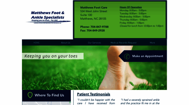 matthewsfootcare.com