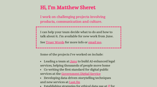 matthewsheret.com