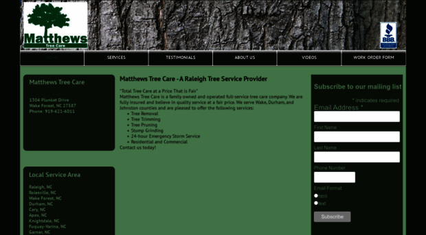 matthewstreecare.com