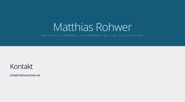 matthiasrohwer.de