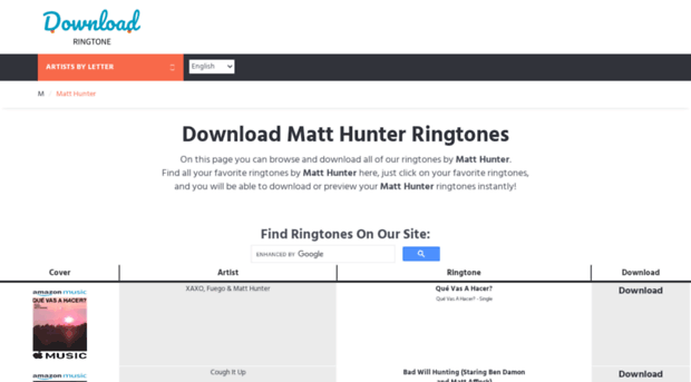 matthunter.download-ringtone.com