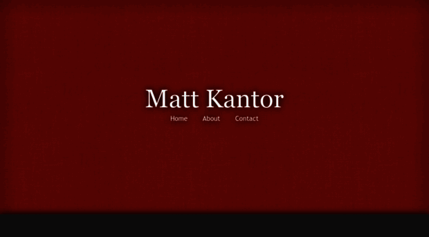 mattkantor.com