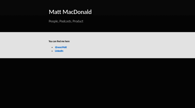 mattmacdonald.com