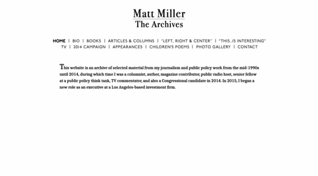 mattmilleronline.com