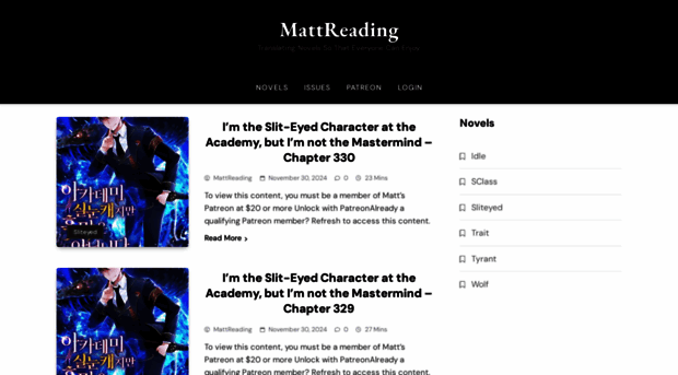 mattreadingtranslations.com