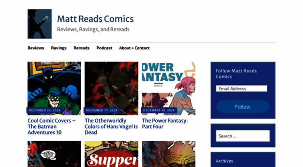 mattreadscomics.com