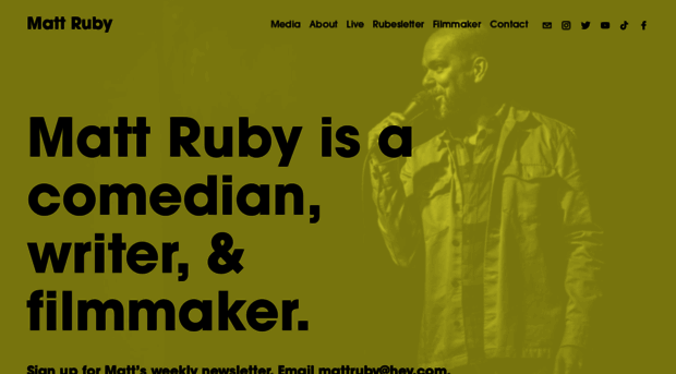 mattrubycomedy.com