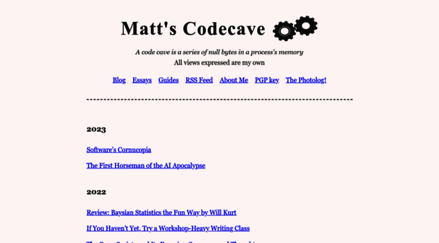 mattscodecave.com