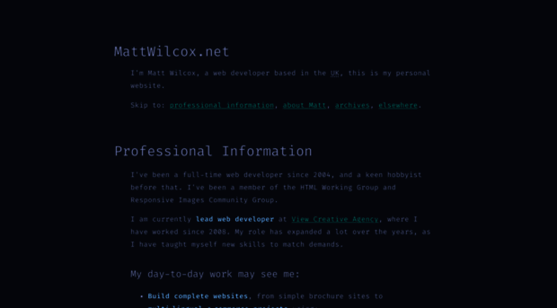 mattwilcox.net