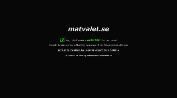 matvalet.se