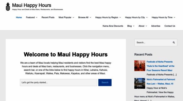 mauihappyhours.net