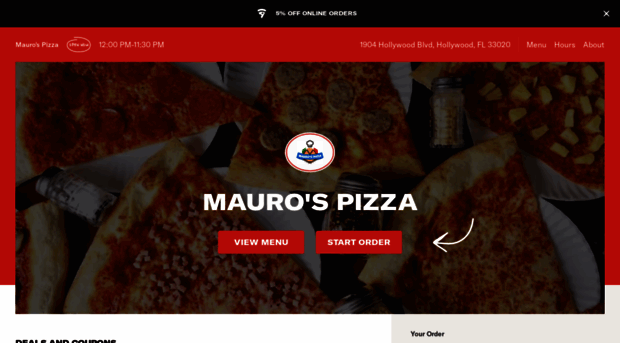 maurospizzamenu.com