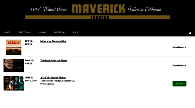 mavericktheater.tix.com