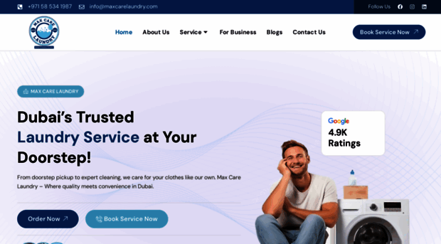 maxcarelaundry.com