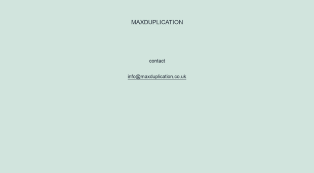 maxduplication.co.uk