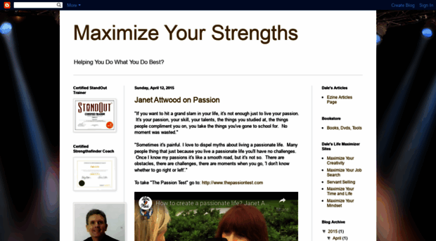 maximizeyourstrengths.blogspot.com