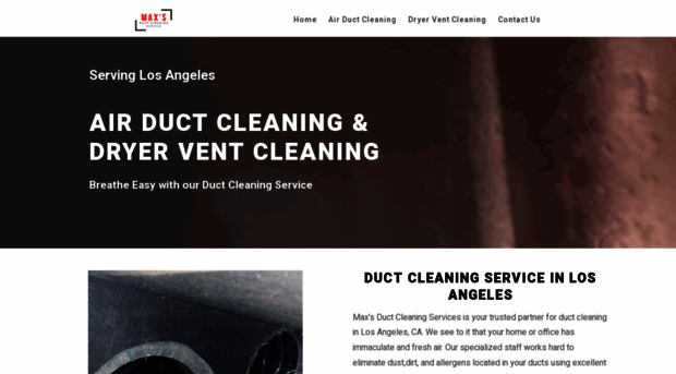 maxsductcleaningservice.com